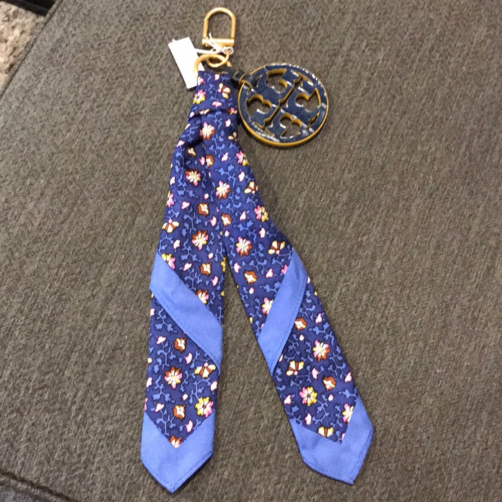 Authentic Tory burch scarf key chain
